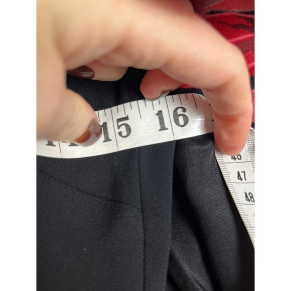 Trina Turk Preston Floral Print Cape Overlay Dress Black Red 190305 Size 2 NWT - Picture 7 of 8